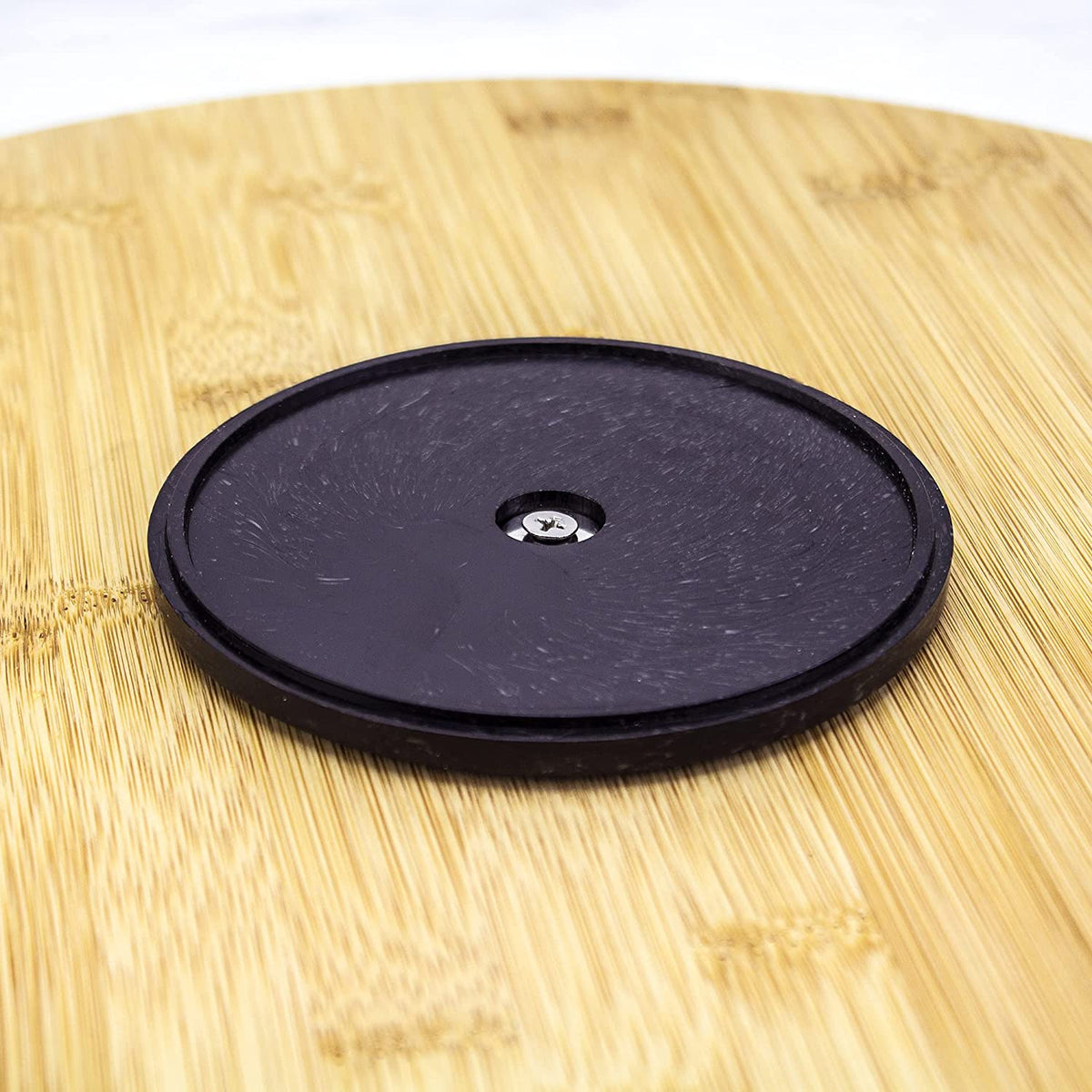 Lazy Susan Organizer for Cabinet, Pantry or Tabletop – 14" Bamboo Turntable for Kitchen, Counter or Spice Rack Storage